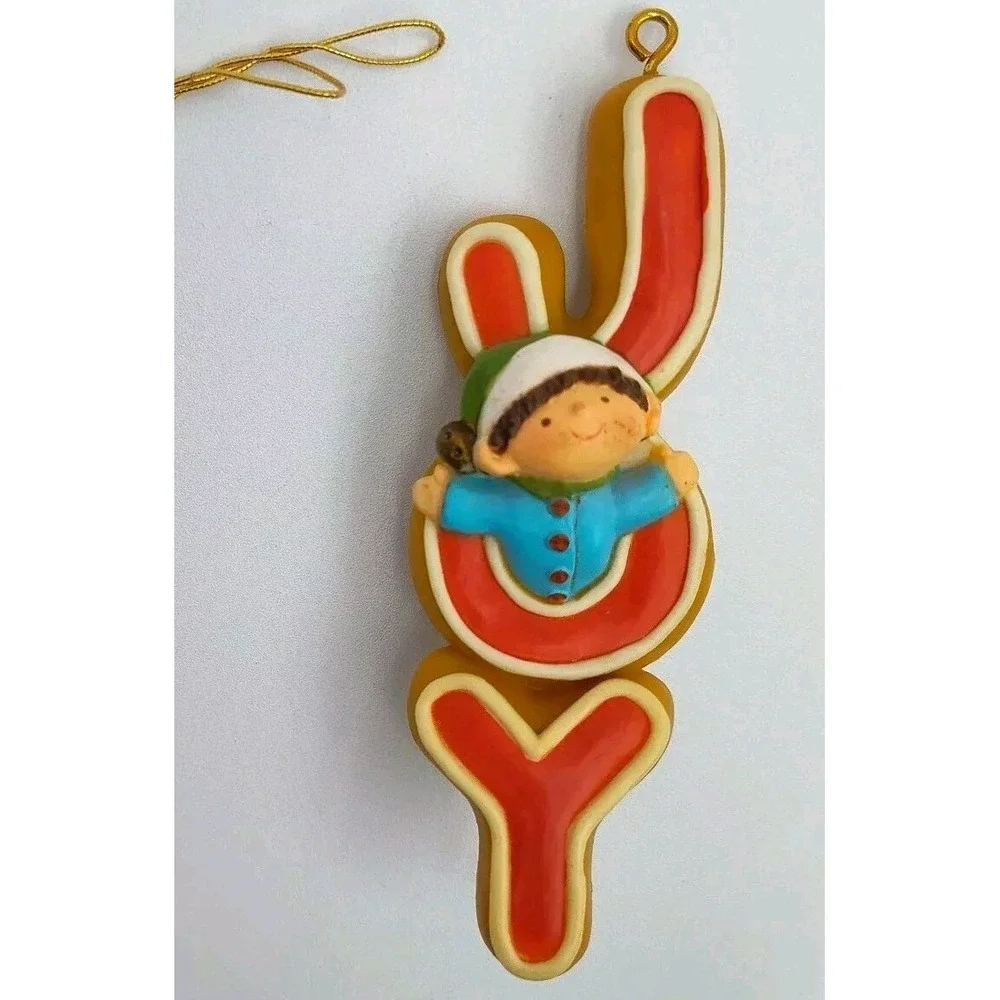 Hard To Find Hallmark JOY 1978 Elf Tree Trimmer Christmas‎ Ornament SEE